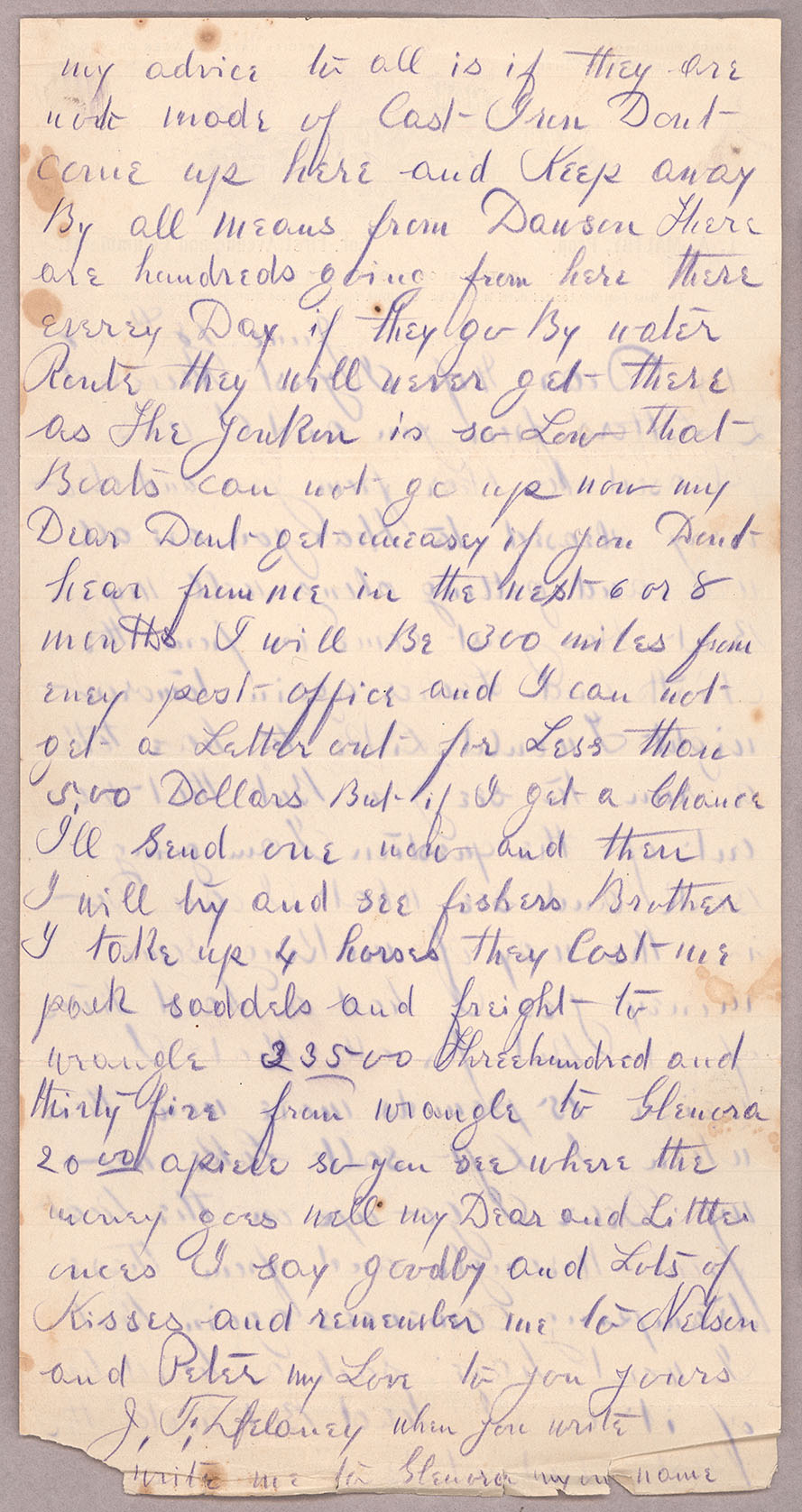 Letter, John F. Delaney, Seattle, Washington, to Caroline D. Delaney, [Salt Lake City, Utah], Page 2