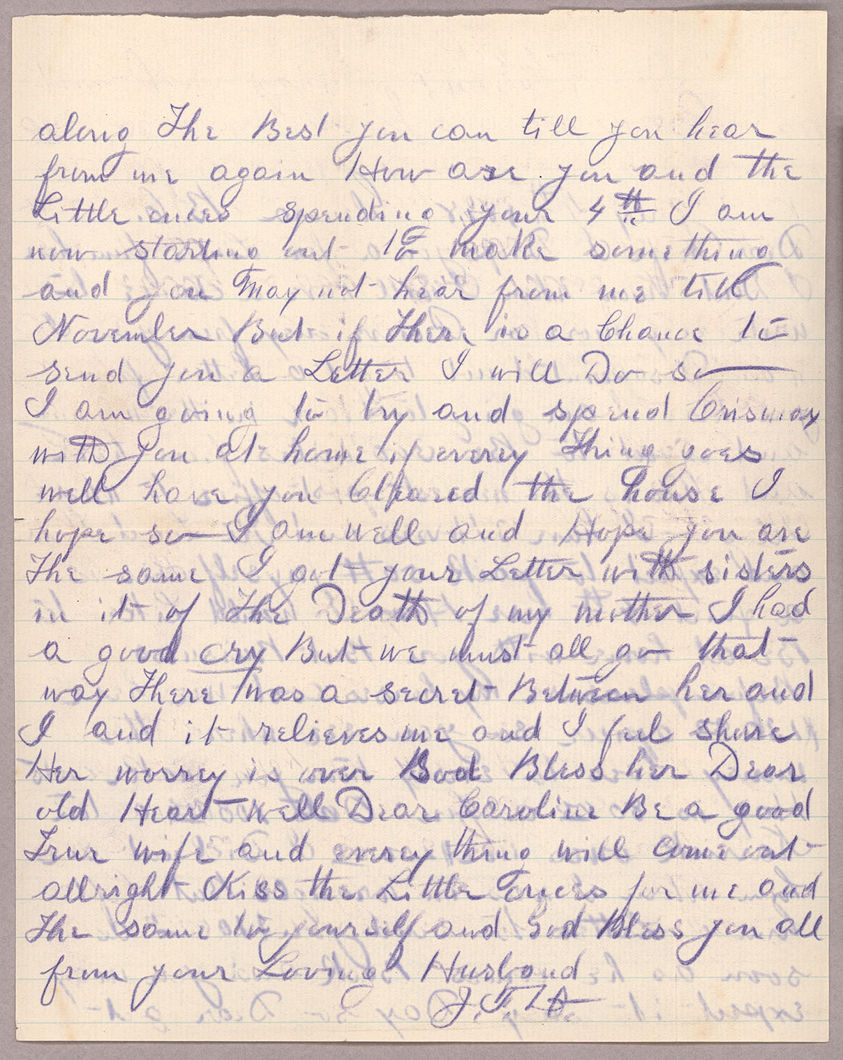 Letter, John F. Delaney, Glenora, British Columbia, to Caroline D. Delaney, [Salt Lake City, Utah], Page 2