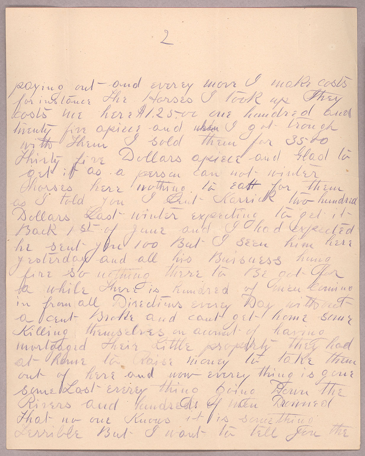 Letter, John F. Delaney, Fort Wrangell, Alaska, to Caroline D. Delaney, [Salt Lake City, Utah], Page 2