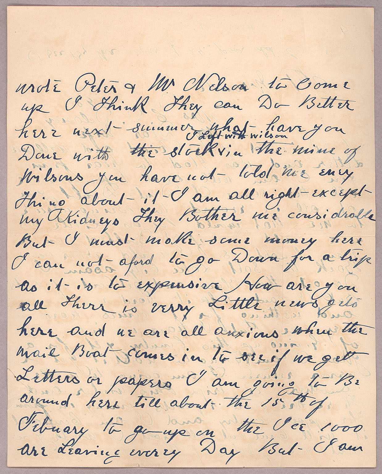 Letter, John F. Delaney, Fort Wrangell, Alaska, to Caroline D. Delaney, [Salt Lake City, Utah], Page 2