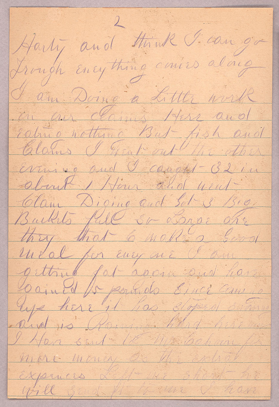 Letter, John F. Delaney, [Fort Wrangell, Alaska], to Caroline D. Delaney, [Salt Lake City, Utah], Page 2