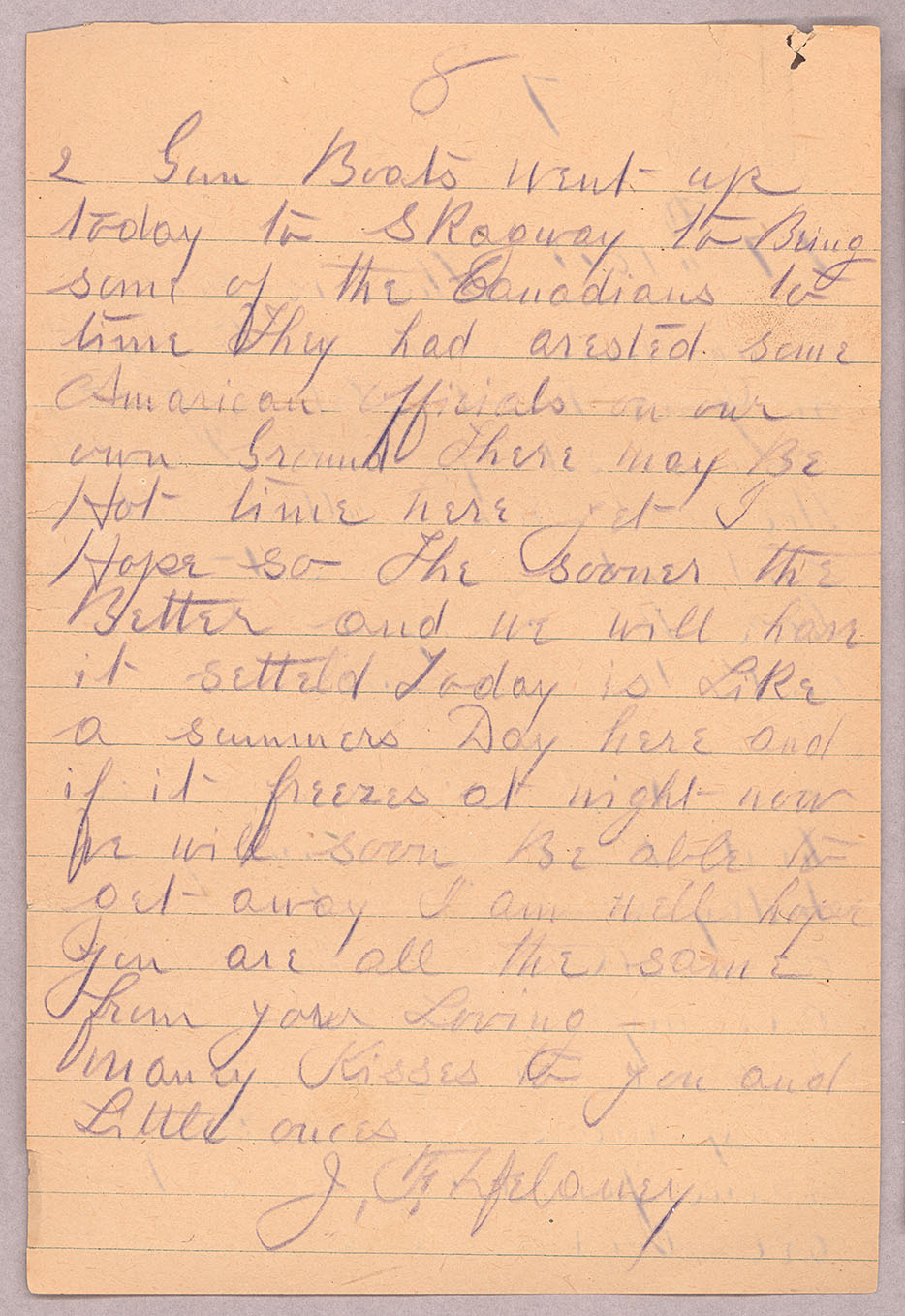 Letter, John F. Delaney, Fort Wrangell, Alaska, to Caroline D. Delaney, [Salt Lake City, Utah], Page 8