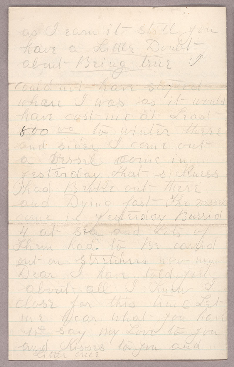 Letter, [John F. Delaney], Seattle, Washington, to Caroline D. Delaney, [Salt Lake City, Utah], Page 4