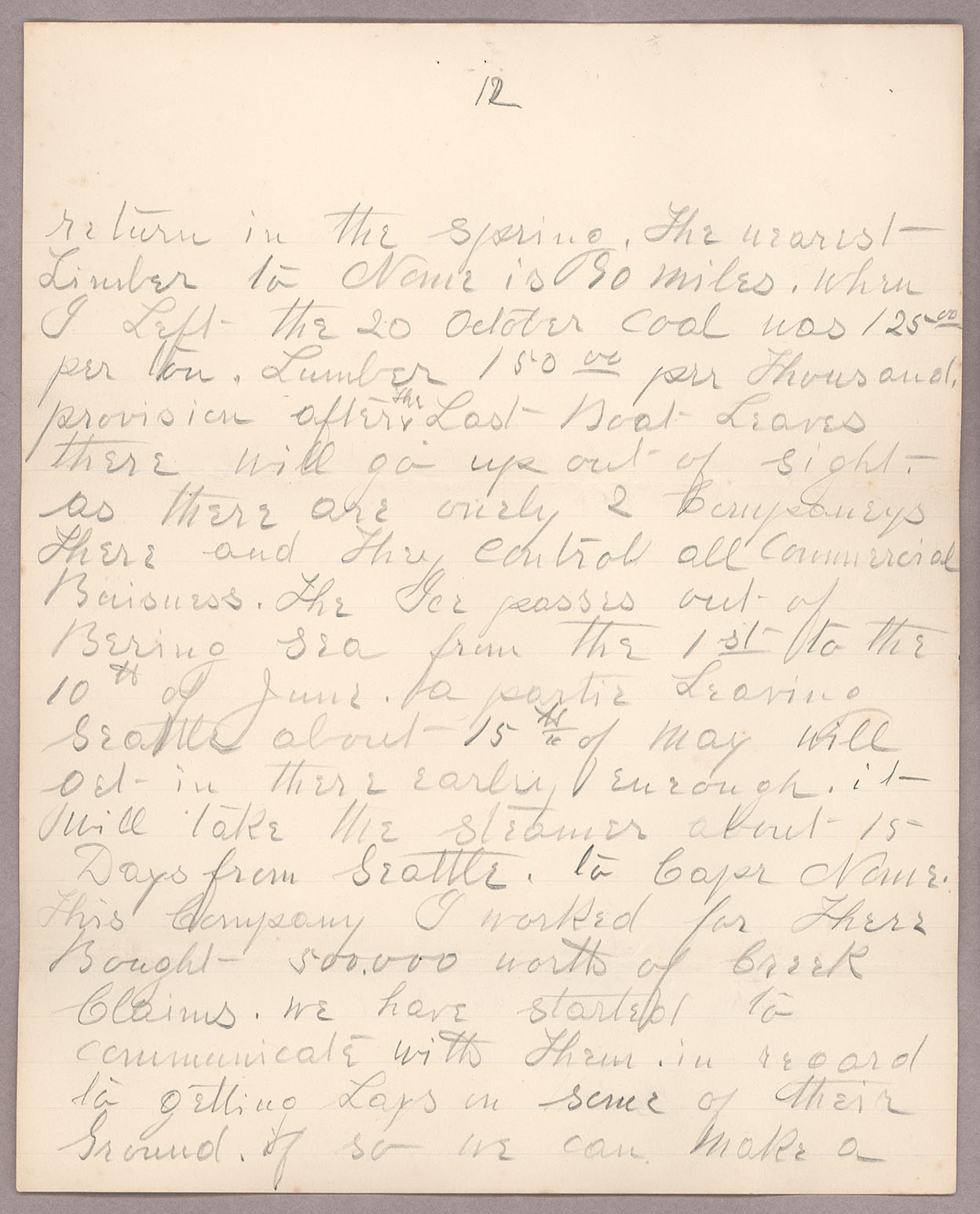 Letter, John F. Delaney, Salt Lake City, Utah, to Harry Haynes, n.p., Page 12