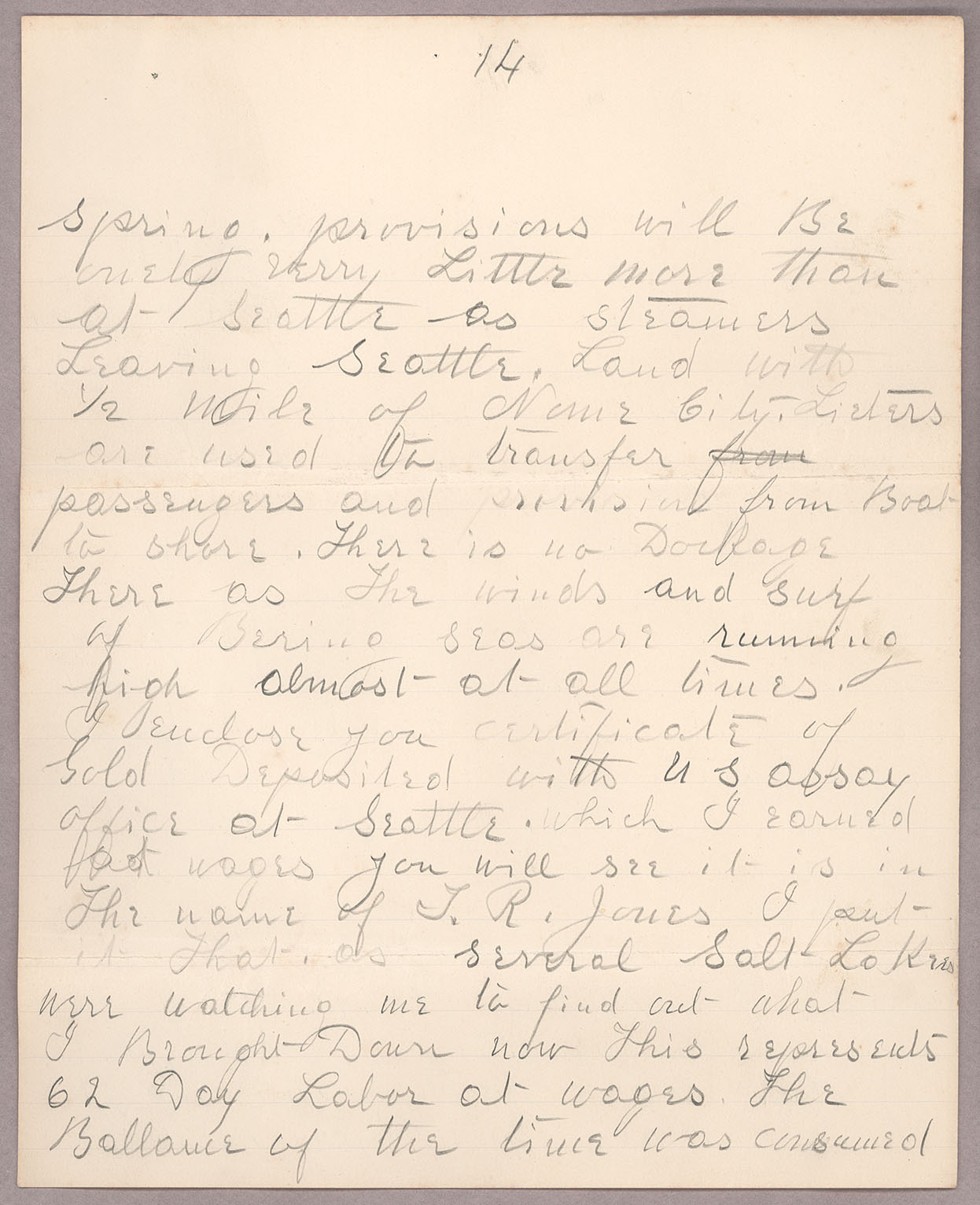 Letter, John F. Delaney, Salt Lake City, Utah, to Harry Haynes, n.p., Page 14