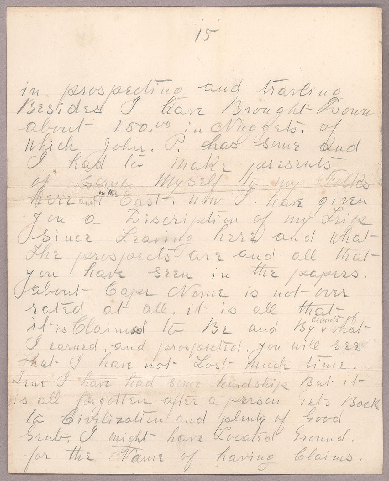 Letter, John F. Delaney, Salt Lake City, Utah, to Harry Haynes, n.p., Page 15